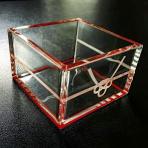 アクリル枡|レーザー彫刻